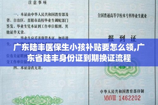 广东陆丰医保生小孩补贴要怎么领,广东省陆丰身份证到期换证流程