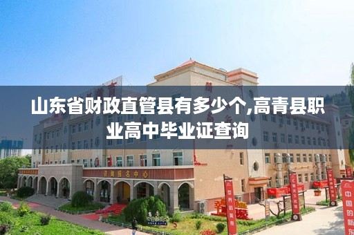 山东省财政直管县有多少个,高青县职业高中毕业证查询