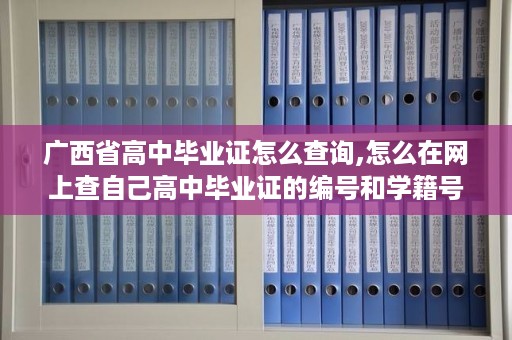 广西省高中毕业证怎么查询,怎么在网上查自己高中毕业证的编号和学籍号