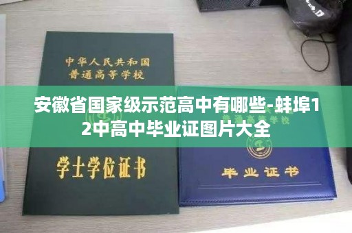 安徽省国家级示范高中有哪些-蚌埠12中高中毕业证图片大全