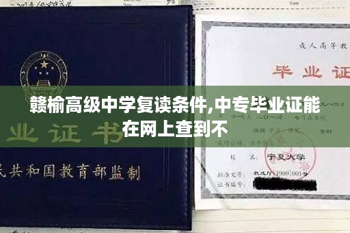 赣榆高级中学复读条件,中专毕业证能在网上查到不
