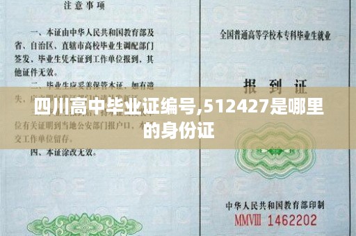 四川高中毕业证编号,512427是哪里的身份证