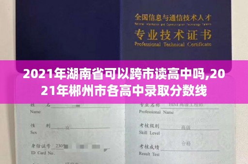 2021年湖南省可以跨市读高中吗,2021年郴州市各高中录取分数线