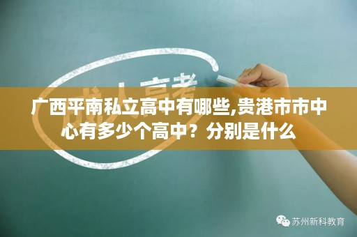 广西平南私立高中有哪些,贵港市市中心有多少个高中？分别是什么