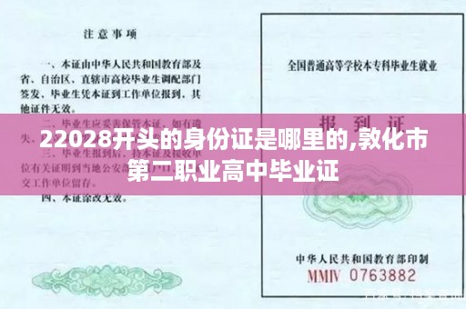 22028开头的身份证是哪里的,敦化市第二职业高中毕业证