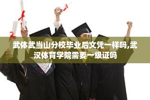 武体武当山分校毕业后文凭一样吗,武汉体育学院需要一级证吗