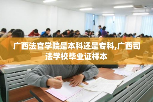广西法官学院是本科还是专科,广西司法学校毕业证样本