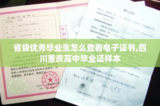 省级优秀毕业生怎么查看电子证书,四川重庆高中毕业证样本
