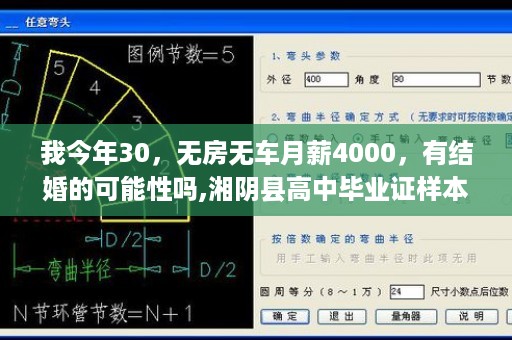 我今年30，无房无车月薪4000，有结婚的可能性吗,湘阴县高中毕业证样本电子版
