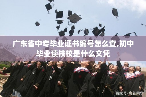 广东省中专毕业证书编号怎么查,初中毕业读技校是什么文凭