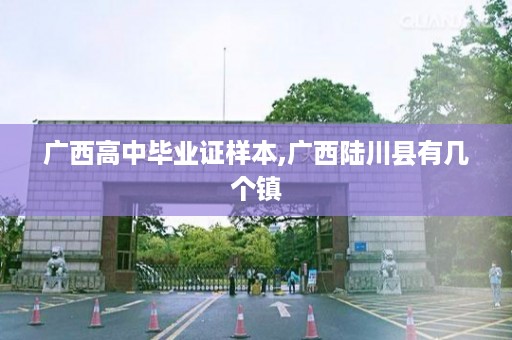 广西高中毕业证样本,广西陆川县有几个镇