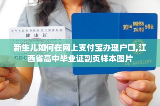 新生儿如何在网上支付宝办理户口,江西省高中毕业证副页样本图片