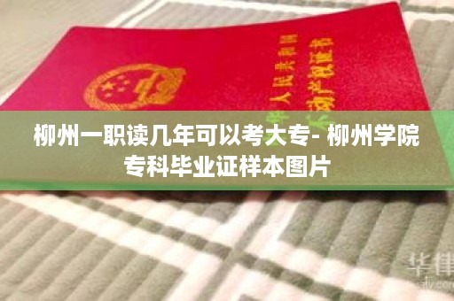 柳州一职读几年可以考大专- 柳州学院专科毕业证样本图片
