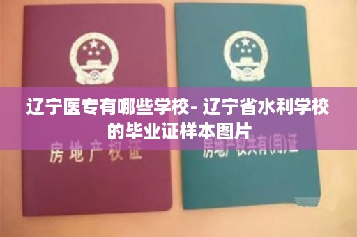 辽宁医专有哪些学校- 辽宁省水利学校的毕业证样本图片