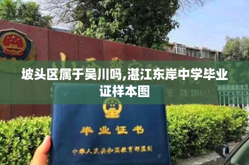 坡头区属于吴川吗,湛江东岸中学毕业证样本图