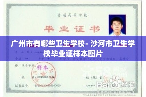 广州市有哪些卫生学校- 沙河市卫生学校毕业证样本图片