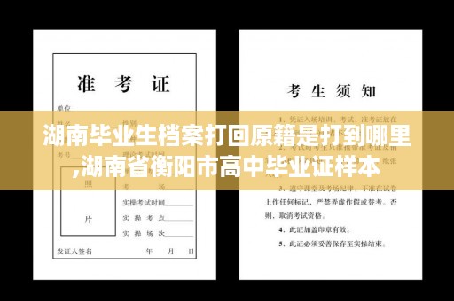 湖南毕业生档案打回原籍是打到哪里,湖南省衡阳市高中毕业证样本
