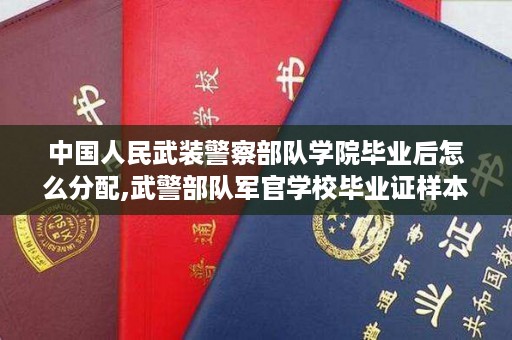 中国人民武装警察部队学院毕业后怎么分配,武警部队军官学校毕业证样本