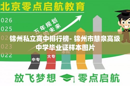 锦州私立高中排行榜- 锦州市慧泉高级中学毕业证样本图片