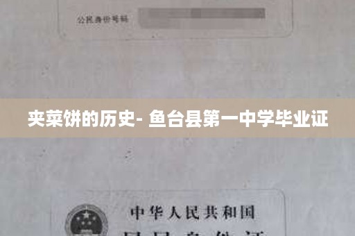 夹菜饼的历史- 鱼台县第一中学毕业证