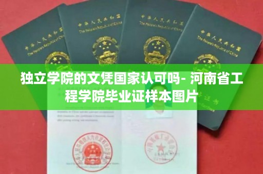 独立学院的文凭国家认可吗- 河南省工程学院毕业证样本图片