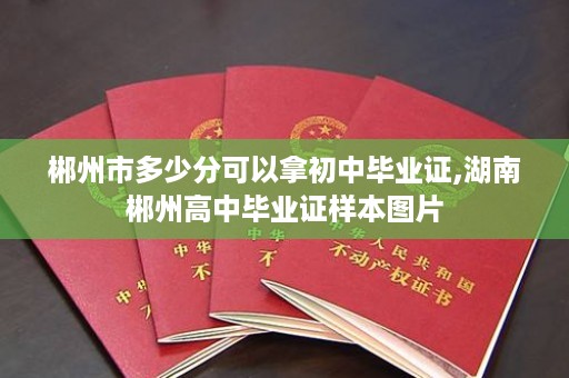 郴州市多少分可以拿初中毕业证,湖南郴州高中毕业证样本图片
