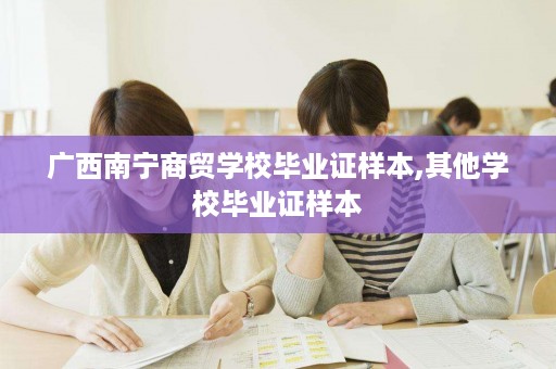 广西南宁商贸学校毕业证样本,其他学校毕业证样本