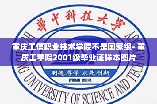 重庆工信职业技术学院不是国家级- 重庆工学院2001级毕业证样本图片