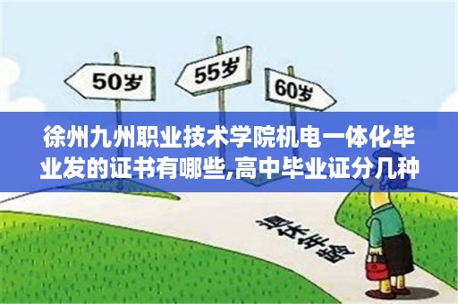 徐州九州职业技术学院机电一体化毕业发的证书有哪些,高中毕业证分几种