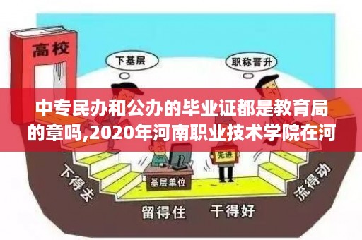 中专民办和公办的毕业证都是教育局的章吗,2020年河南职业技术学院在河南省录取最低分数线