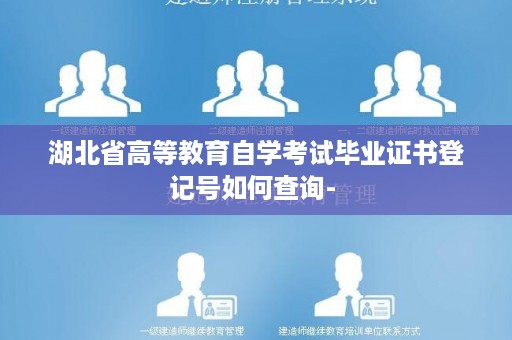 湖北省高等教育自学考试毕业证书登记号如何查询- 