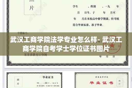 武汉工商学院法学专业怎么样- 武汉工商学院自考学士学位证书图片