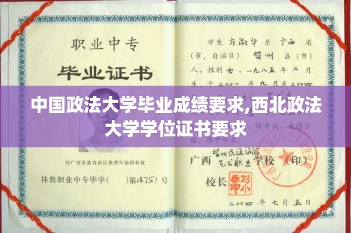 中国政法大学毕业成绩要求,西北政法大学学位证书要求