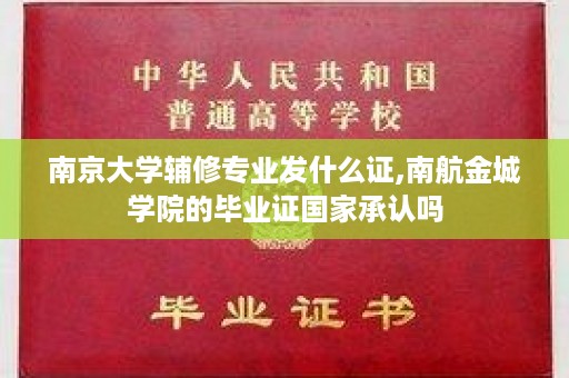 南京大学辅修专业发什么证,南航金城学院的毕业证国家承认吗