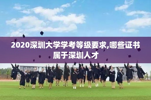 2020深圳大学学考等级要求,哪些证书属于深圳人才