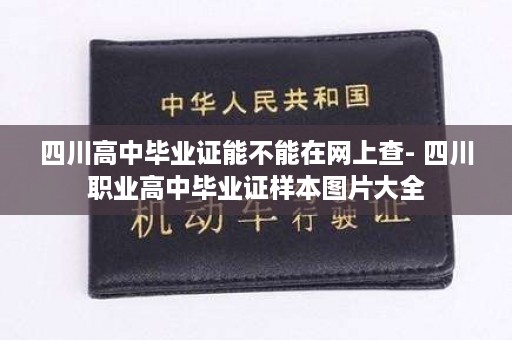 四川高中毕业证能不能在网上查- 四川职业高中毕业证样本图片大全
