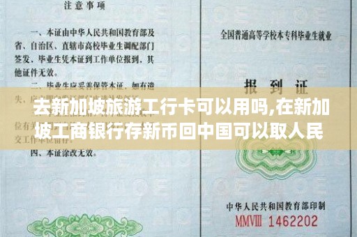  去新加坡旅游工行卡可以用吗,在新加坡工商银行存新币回中国可以取人民币吗