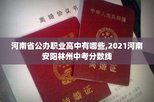 河南省公办职业高中有哪些,2021河南安阳林州中考分数线