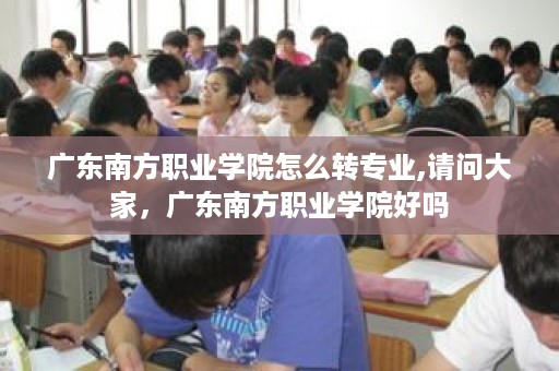 广东南方职业学院怎么转专业,请问大家，广东南方职业学院好吗