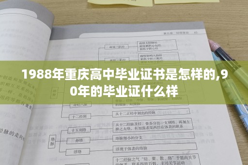 1988年重庆高中毕业证书是怎样的,90年的毕业证什么样