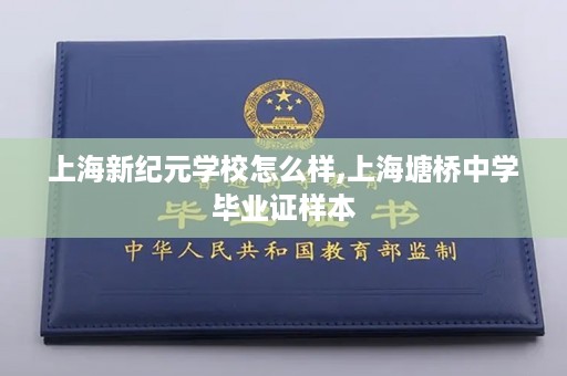 上海新纪元学校怎么样,上海塘桥中学毕业证样本