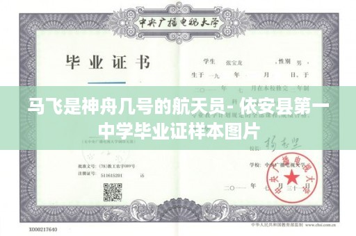 马飞是神舟几号的航天员- 依安县第一中学毕业证样本图片