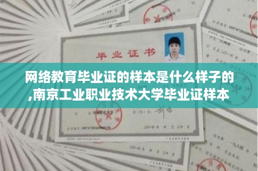 网络教育毕业证的样本是什么样子的,南京工业职业技术大学毕业证样本