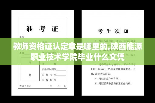 教师资格证认定章是哪里的,陕西能源职业技术学院毕业什么文凭