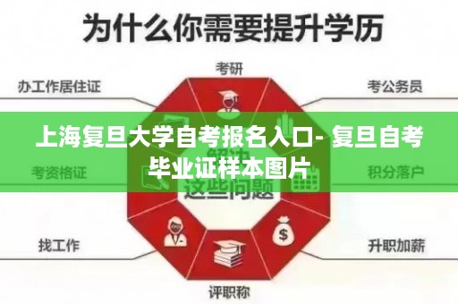 上海复旦大学自考报名入口- 复旦自考毕业证样本图片