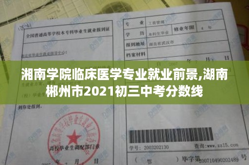 湘南学院临床医学专业就业前景,湖南郴州市2021初三中考分数线