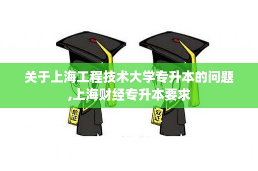 关于上海工程技术大学专升本的问题,上海财经专升本要求