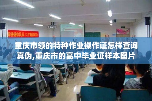 重庆市领的特种作业操作证怎样查询真伪,重庆市的高中毕业证样本图片