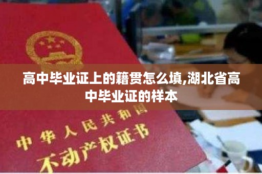 高中毕业证上的籍贯怎么填,湖北省高中毕业证的样本