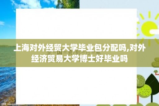 上海对外经贸大学毕业包分配吗,对外经济贸易大学博士好毕业吗